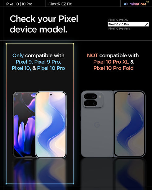 Spigen Защитное стекло для Pixel 10 Pro / Pixel 10 – GLAS.tR EZ Fit (2 шт.)